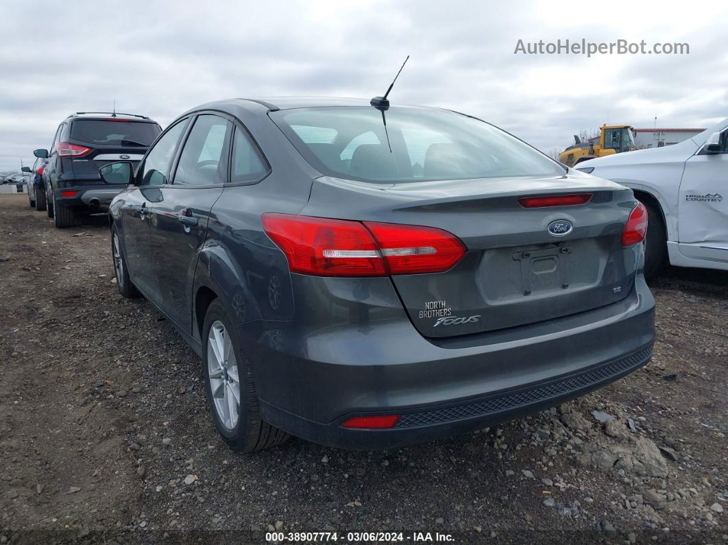 2017 Ford Focus Se Gray vin: 1FADP3F2XHL244018