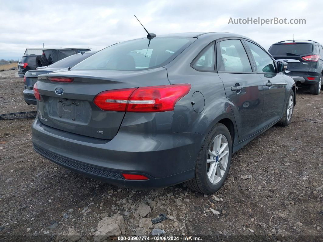 2017 Ford Focus Se Gray vin: 1FADP3F2XHL244018