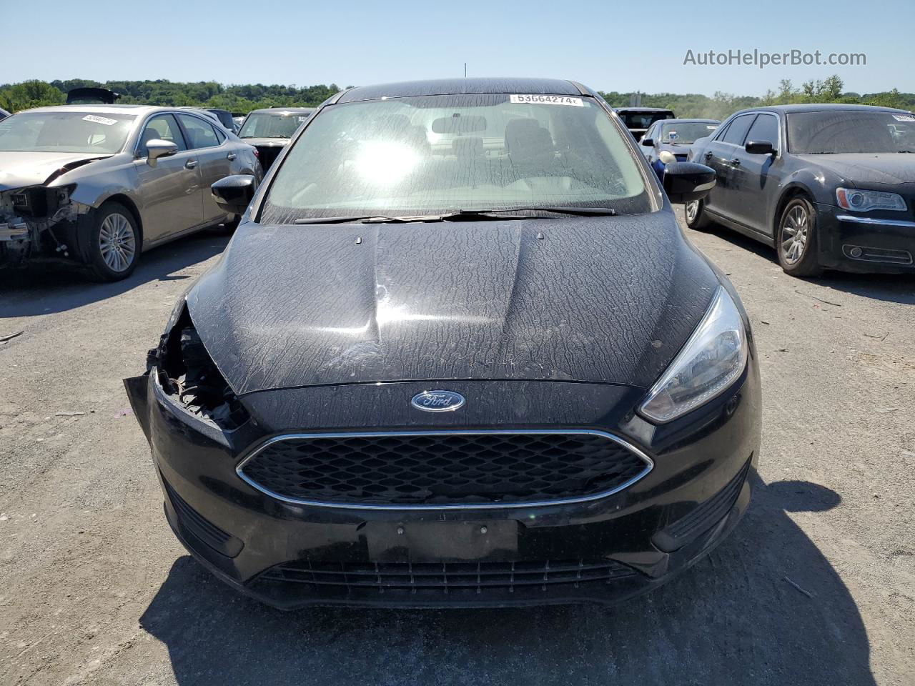 2017 Ford Focus Se Black vin: 1FADP3F2XHL268125