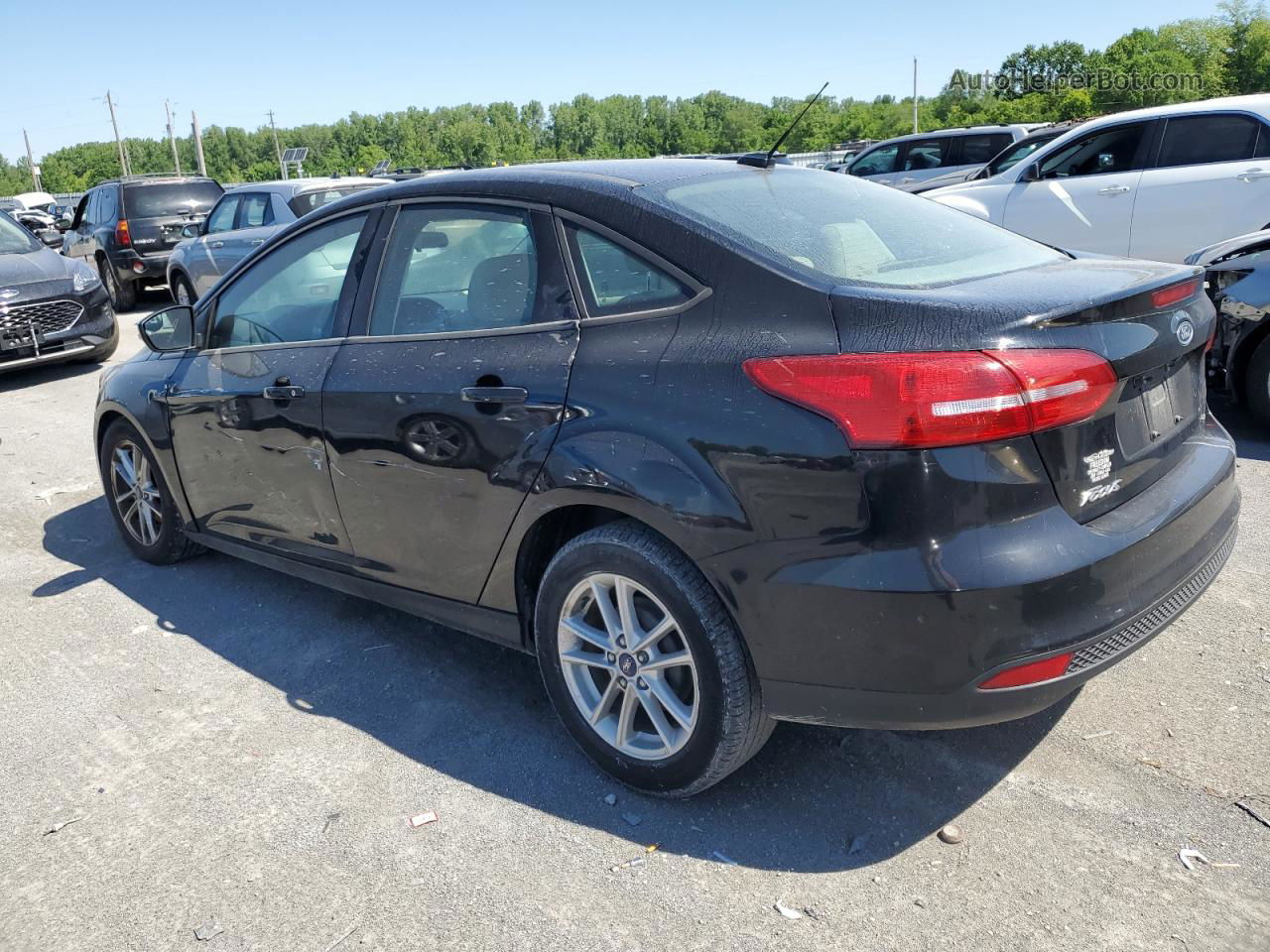 2017 Ford Focus Se Black vin: 1FADP3F2XHL268125