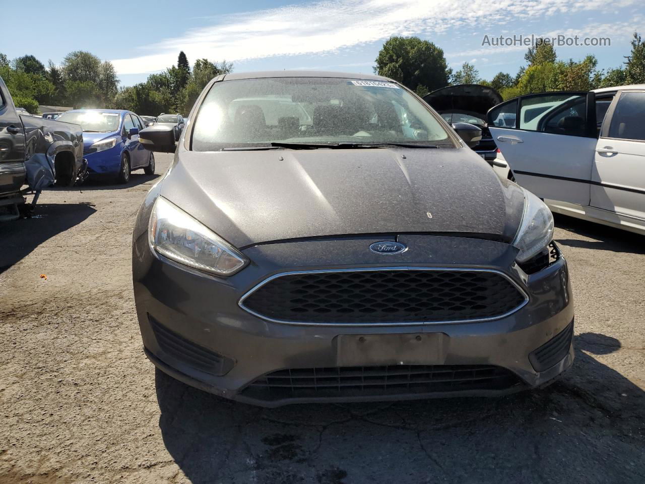 2016 Ford Focus Se Gray vin: 1FADP3FE0GL263279