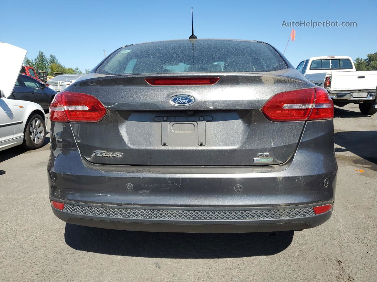 2016 Ford Focus Se Gray vin: 1FADP3FE0GL263279