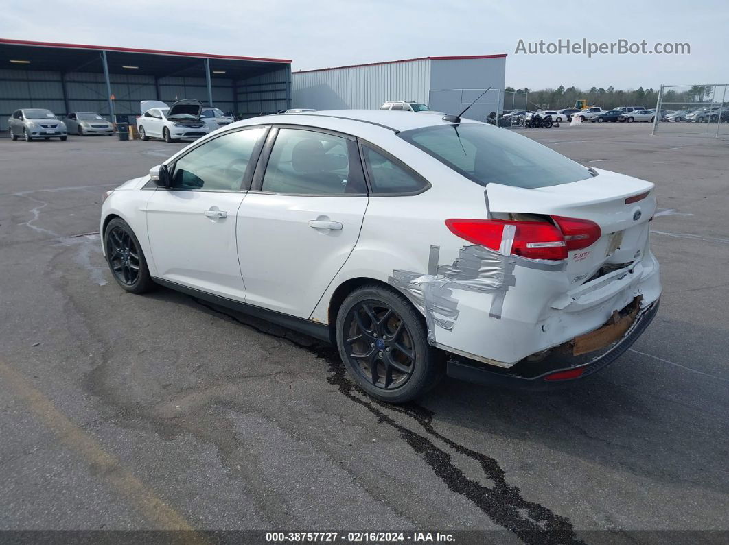 2016 Ford Focus Se White vin: 1FADP3FE0GL403296