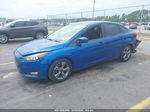 2018 Ford Focus Se Синий vin: 1FADP3FE2JL269365