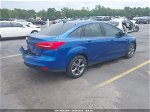 2018 Ford Focus Se Синий vin: 1FADP3FE2JL269365