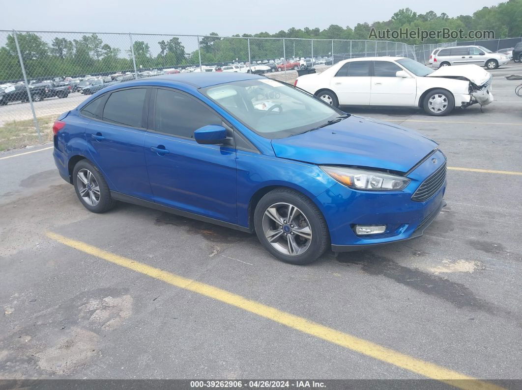 2018 Ford Focus Se Синий vin: 1FADP3FE2JL269365