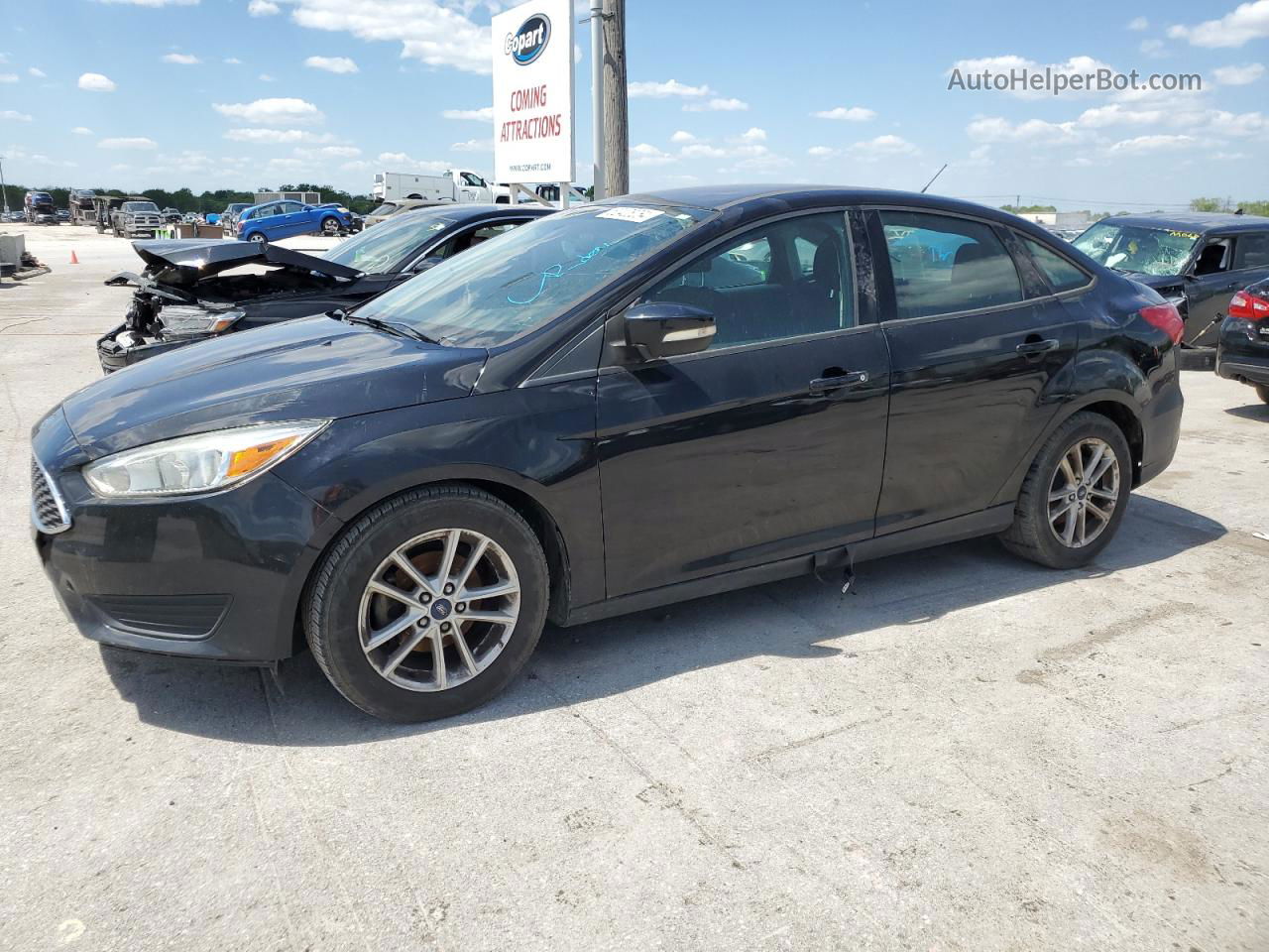 2017 Ford Focus Se Black vin: 1FADP3FE4HL289241