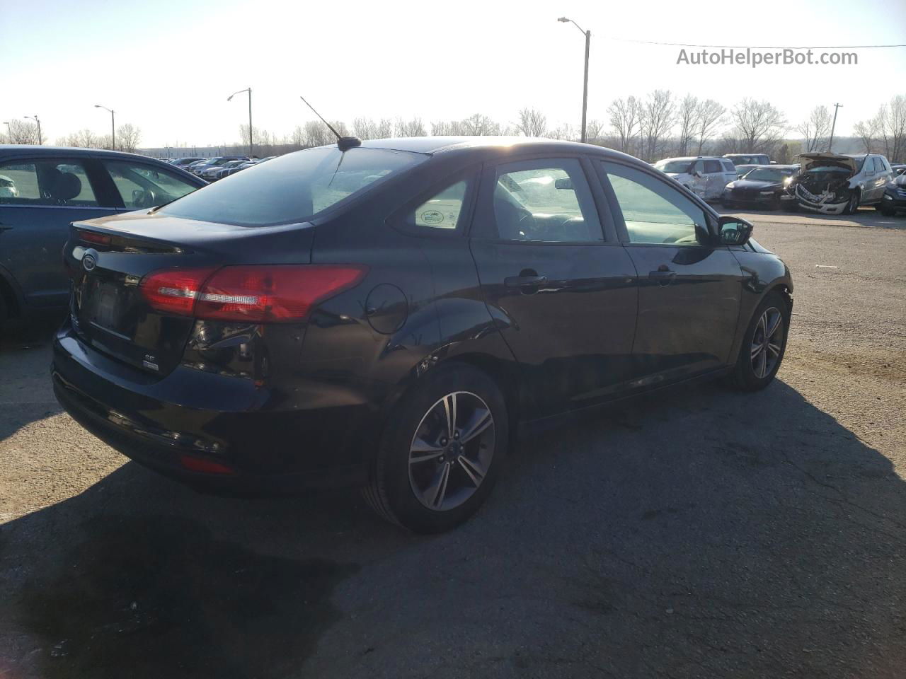 2017 Ford Focus Se Black vin: 1FADP3FE5HL283304