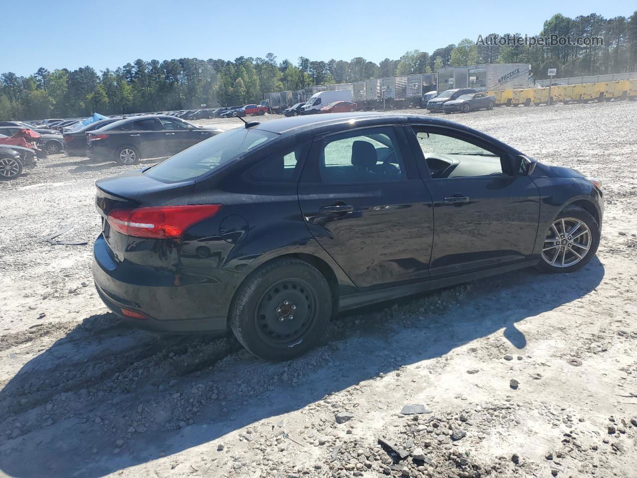 2018 Ford Focus Se Black vin: 1FADP3FE5JL208463