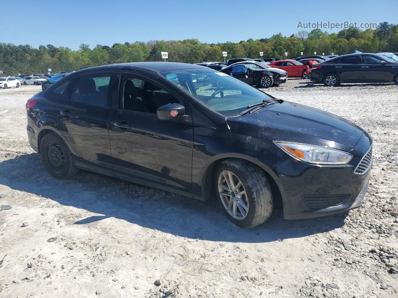 2018 Ford Focus Se Black vin: 1FADP3FE5JL208463