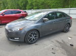 2017 Ford Focus Se Gray vin: 1FADP3FE6HL235326