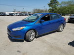 2018 Ford Focus Se Blue vin: 1FADP3FE6JL265142