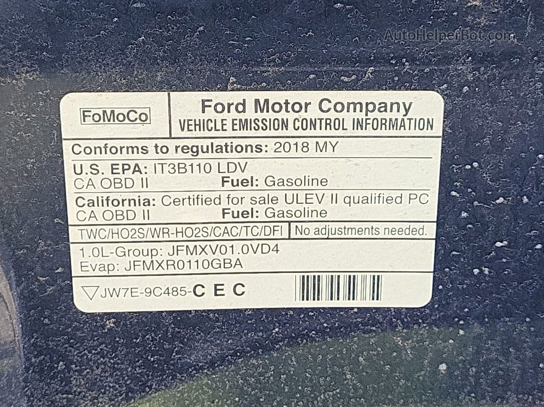 2018 Ford Focus Se vin: 1FADP3FE7JL274612