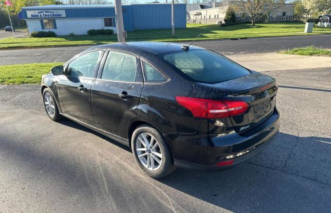 2017 Ford Focus Se Black vin: 1FADP3FE8HL302458