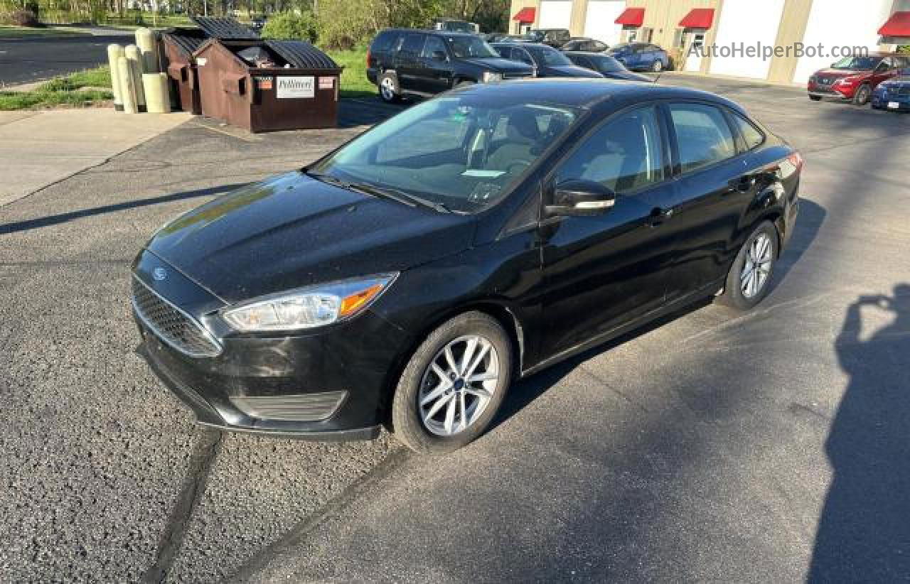 2017 Ford Focus Se Black vin: 1FADP3FE8HL302458