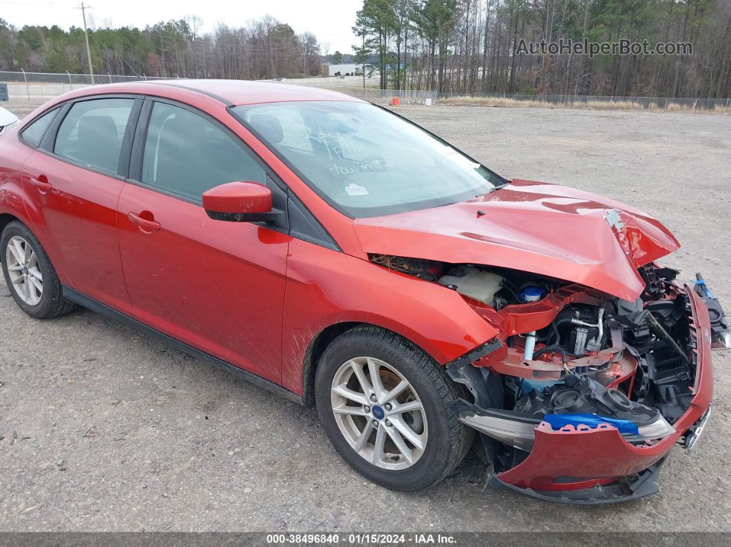 2018 Ford Focus Se Красный vin: 1FADP3FE8JL238279