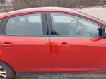 2018 Ford Focus Se Red vin: 1FADP3FE8JL238279