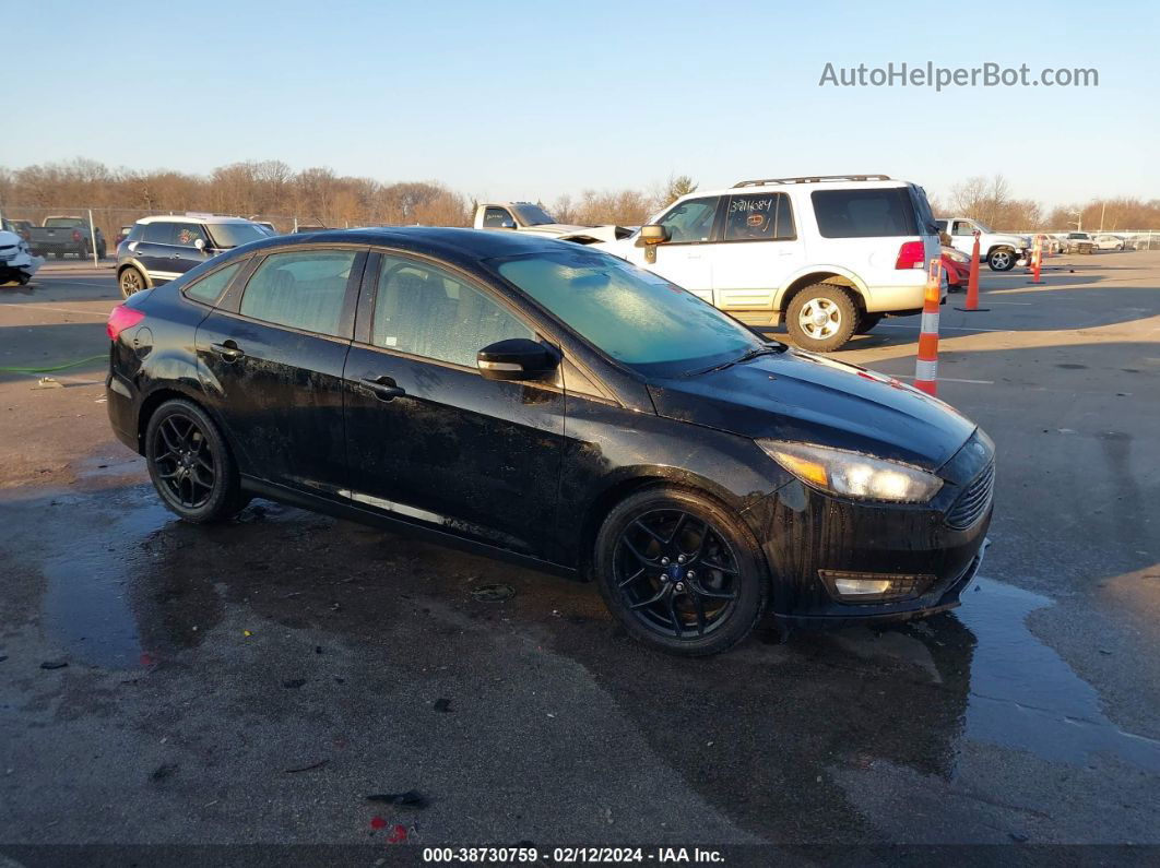 2016 Ford Focus Se Black vin: 1FADP3FE9GL274944