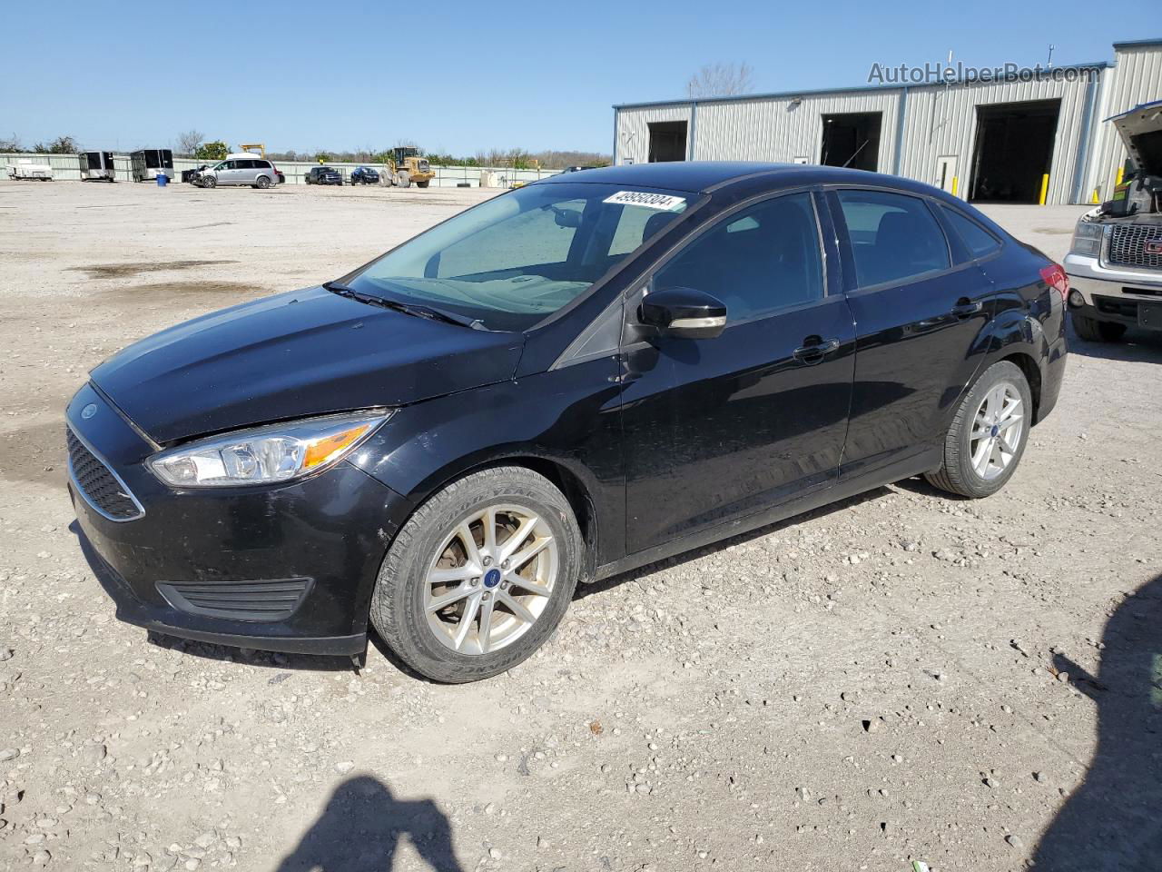 2018 Ford Focus Se Black vin: 1FADP3FE9JL229834