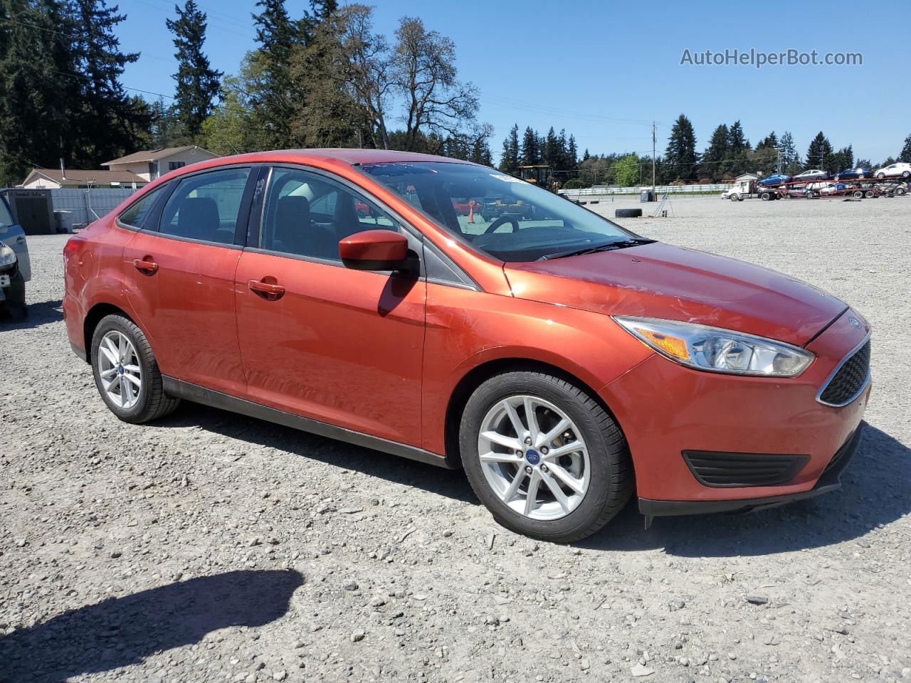 2018 Ford Focus Se Burgundy vin: 1FADP3FE9JL293484