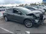 2018 Ford Focus Se Gray vin: 1FADP3FE9JL322501