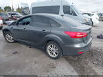 2018 Ford Focus Se Gray vin: 1FADP3FE9JL322501