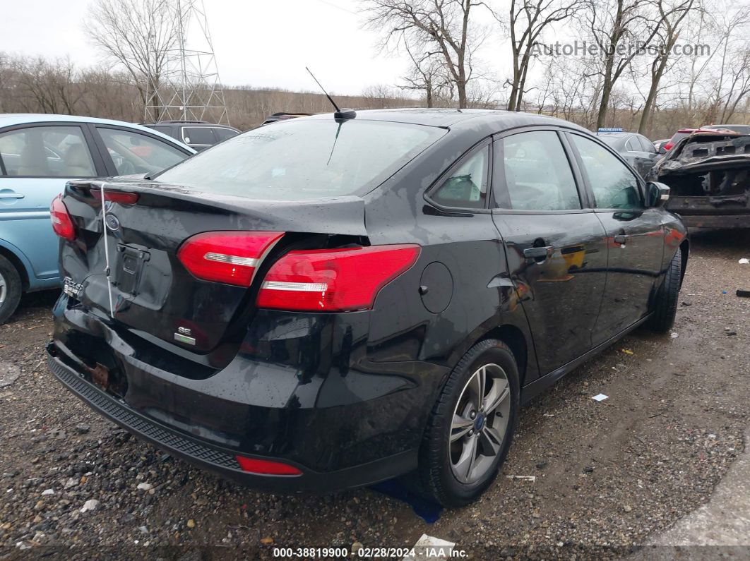 2017 Ford Focus Se Black vin: 1FADP3FEXHL289700