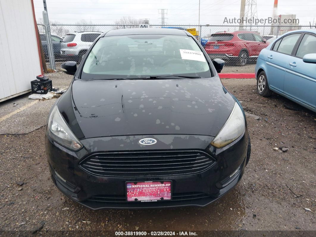 2017 Ford Focus Se Black vin: 1FADP3FEXHL289700