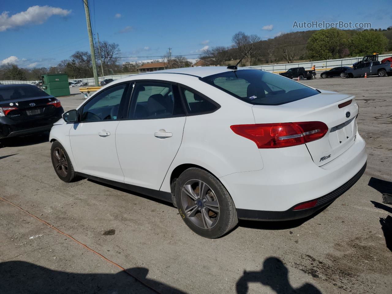 2017 Ford Focus Se White vin: 1FADP3FEXHL297702