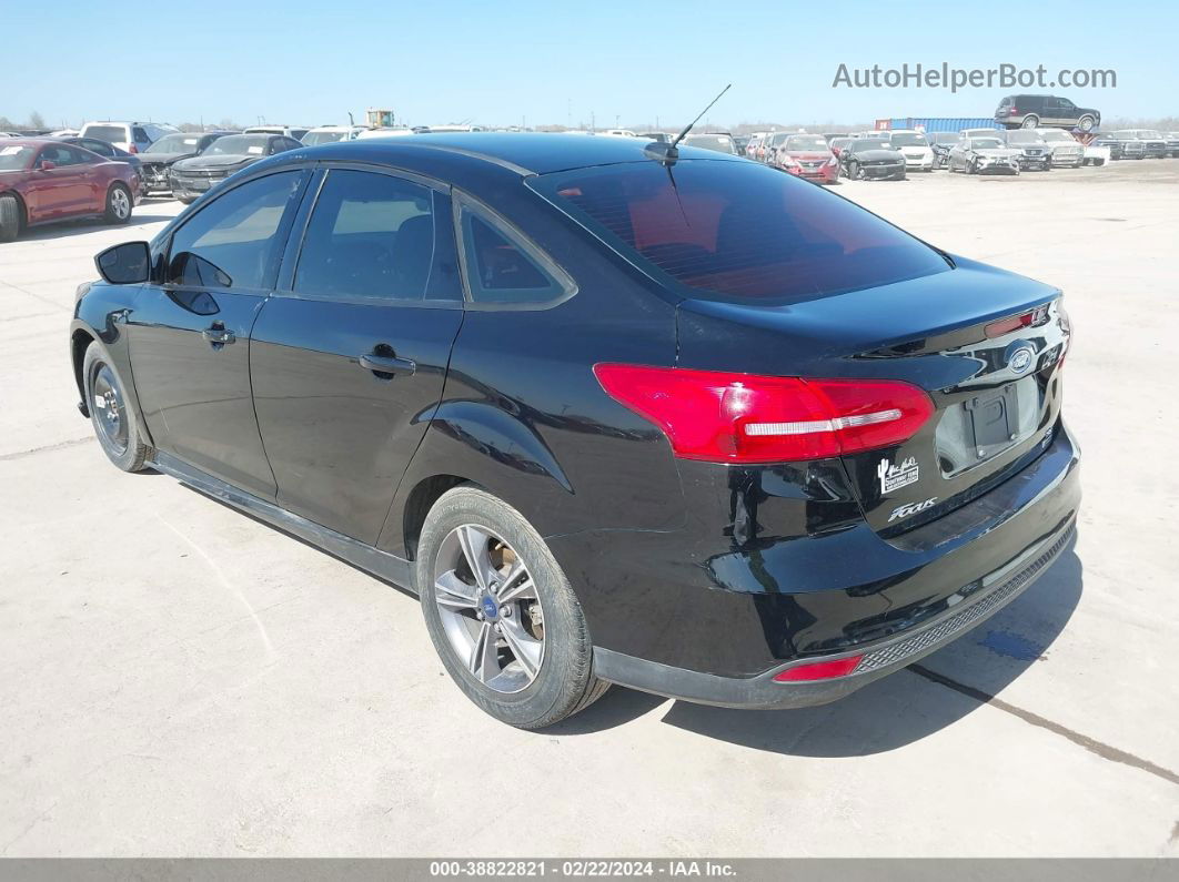 2018 Ford Focus Se Черный vin: 1FADP3FEXJL210757