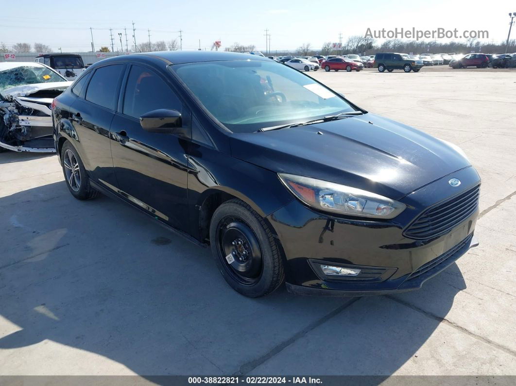 2018 Ford Focus Se Black vin: 1FADP3FEXJL210757