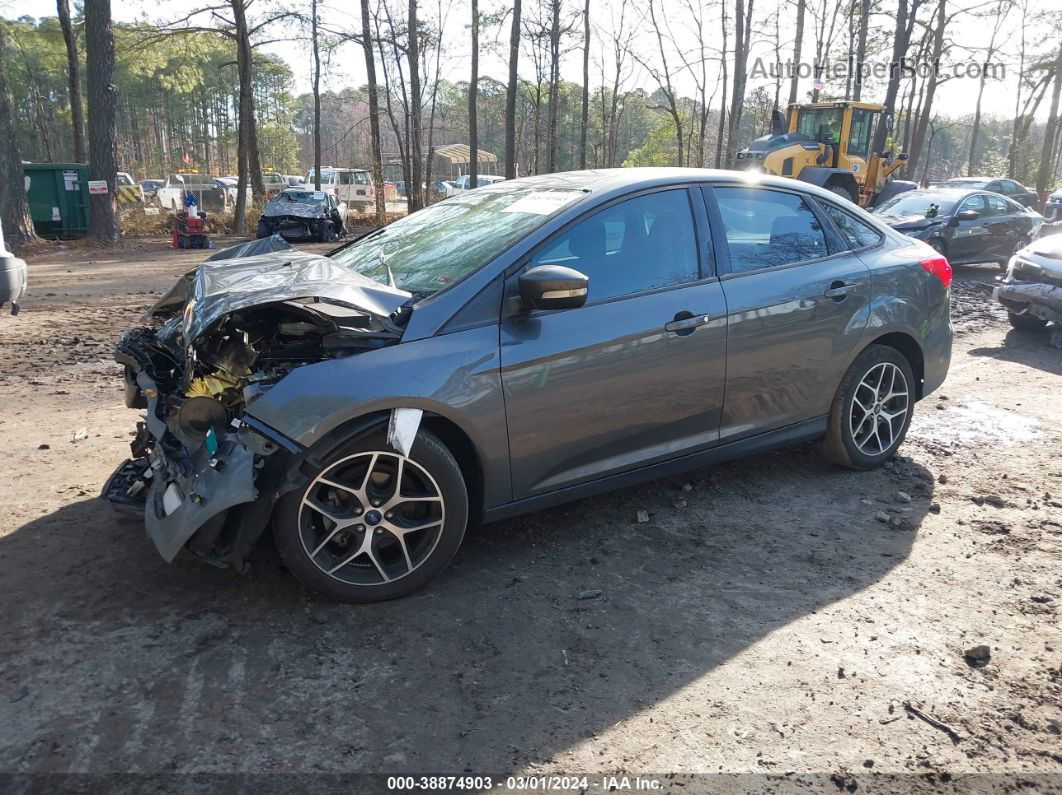 2018 Ford Focus Sel Gray vin: 1FADP3H21JL215168