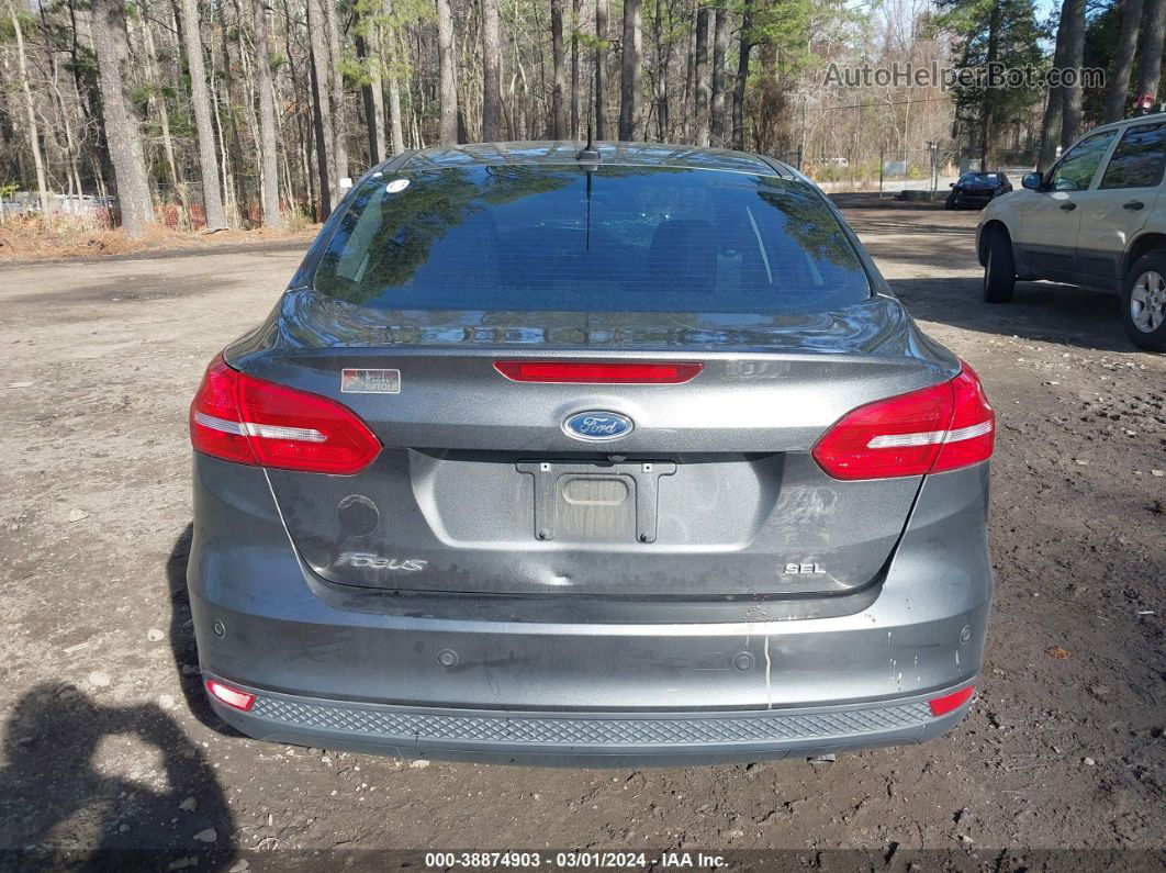 2018 Ford Focus Sel Gray vin: 1FADP3H21JL215168