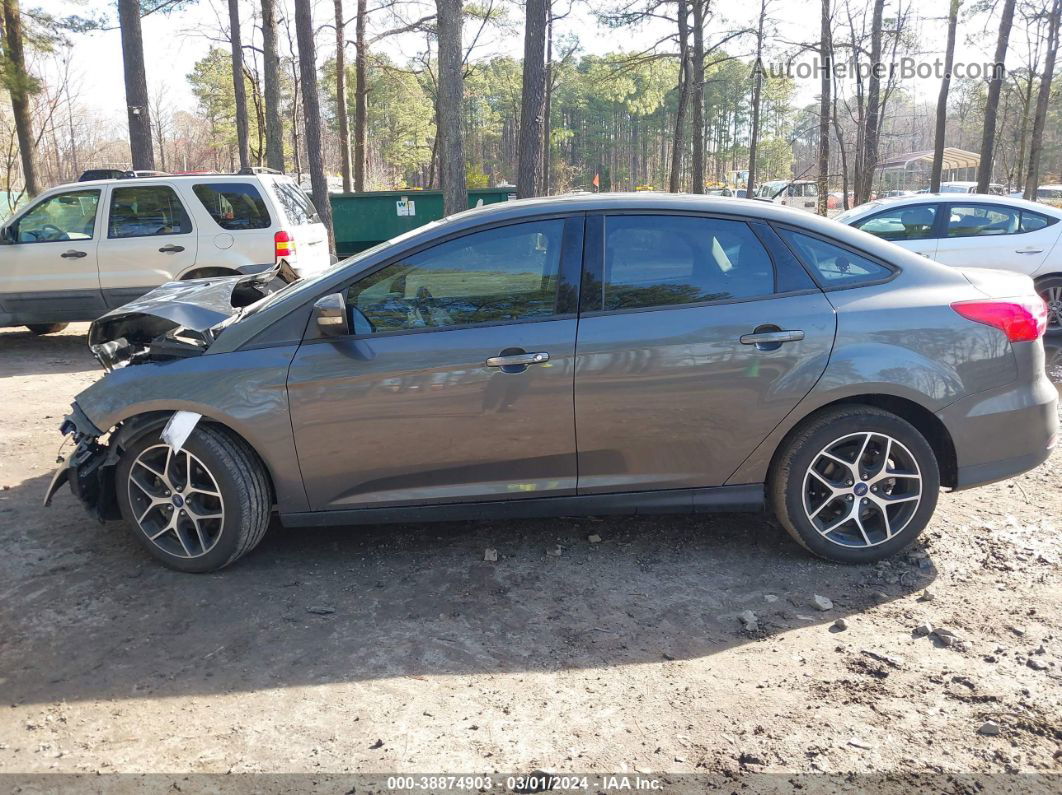 2018 Ford Focus Sel Gray vin: 1FADP3H21JL215168