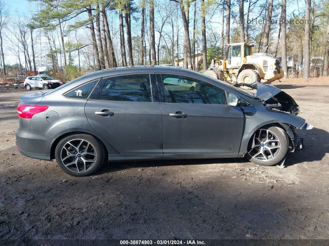 2018 Ford Focus Sel Gray vin: 1FADP3H21JL215168