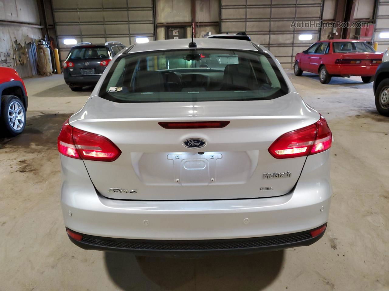 2018 Ford Focus Sel Silver vin: 1FADP3H21JL309664