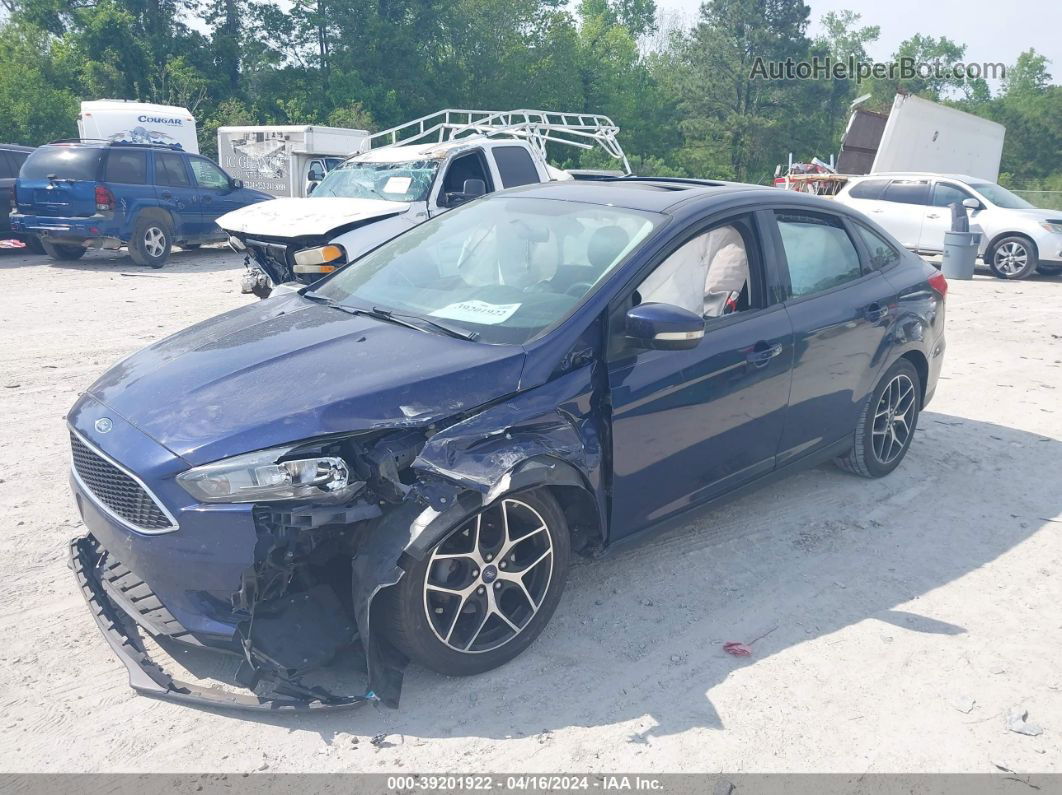 2017 Ford Focus Sel Blue vin: 1FADP3H22HL241143