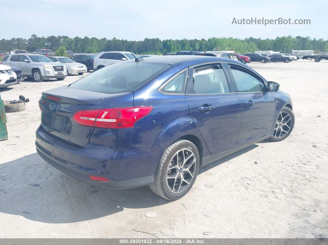 2017 Ford Focus Sel Blue vin: 1FADP3H22HL241143