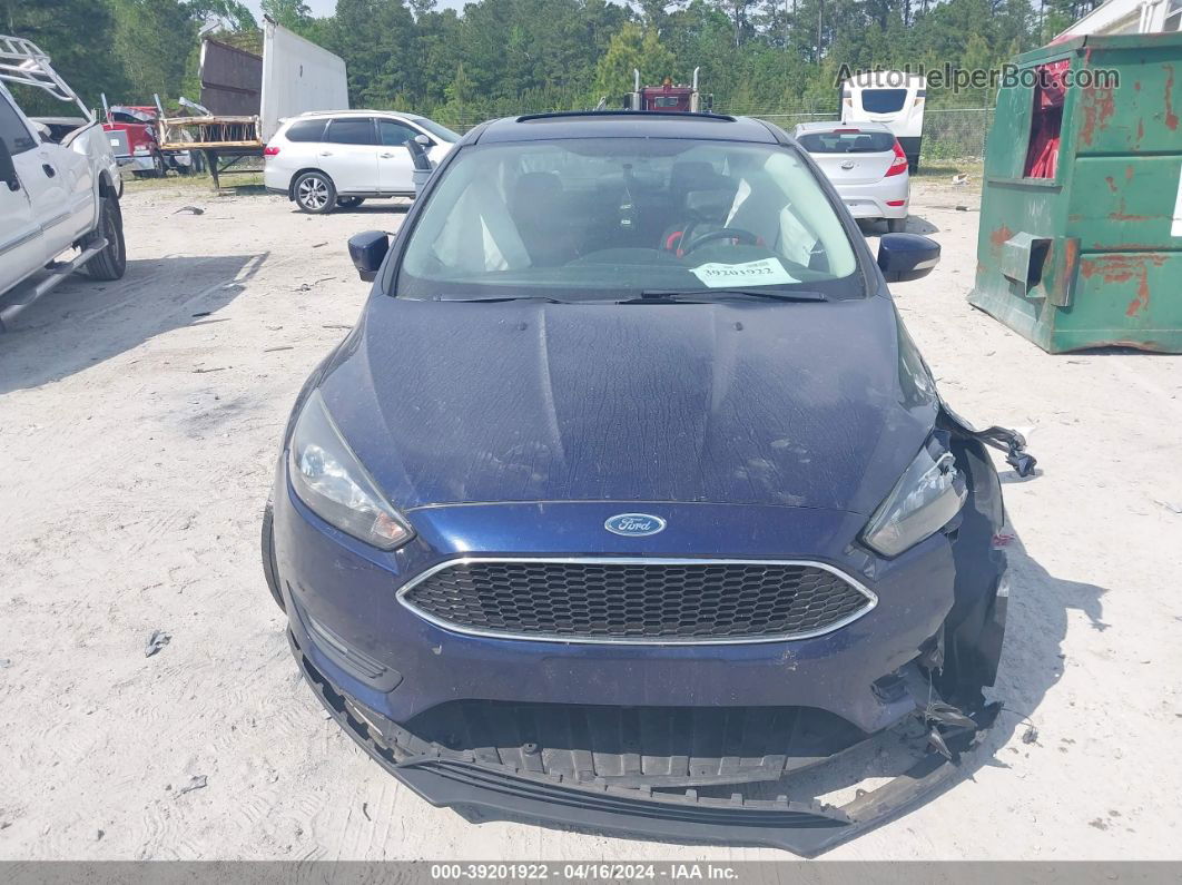 2017 Ford Focus Sel Blue vin: 1FADP3H22HL241143