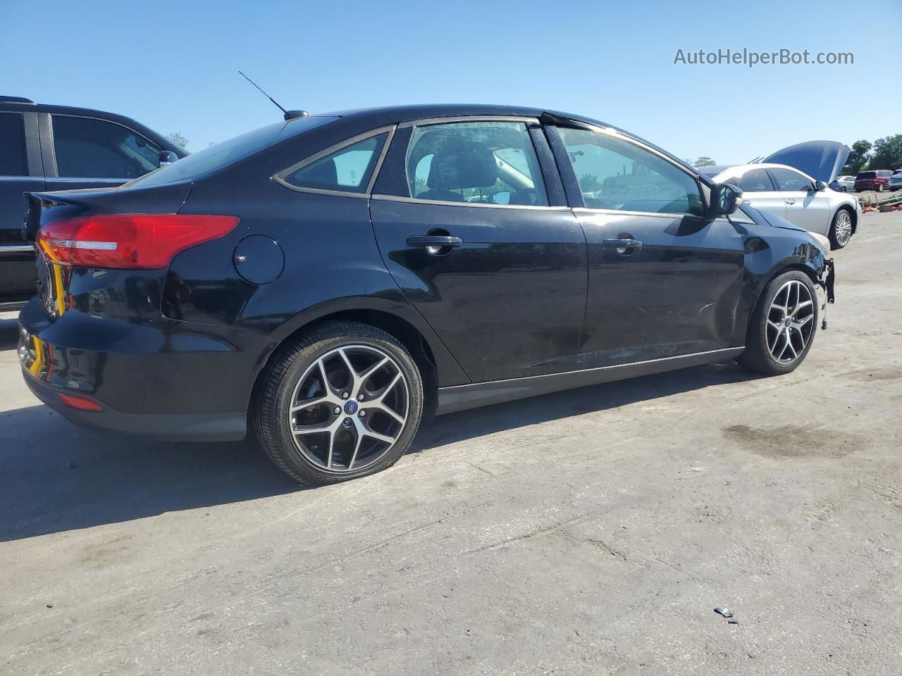 2017 Ford Focus Sel Black vin: 1FADP3H22HL248271