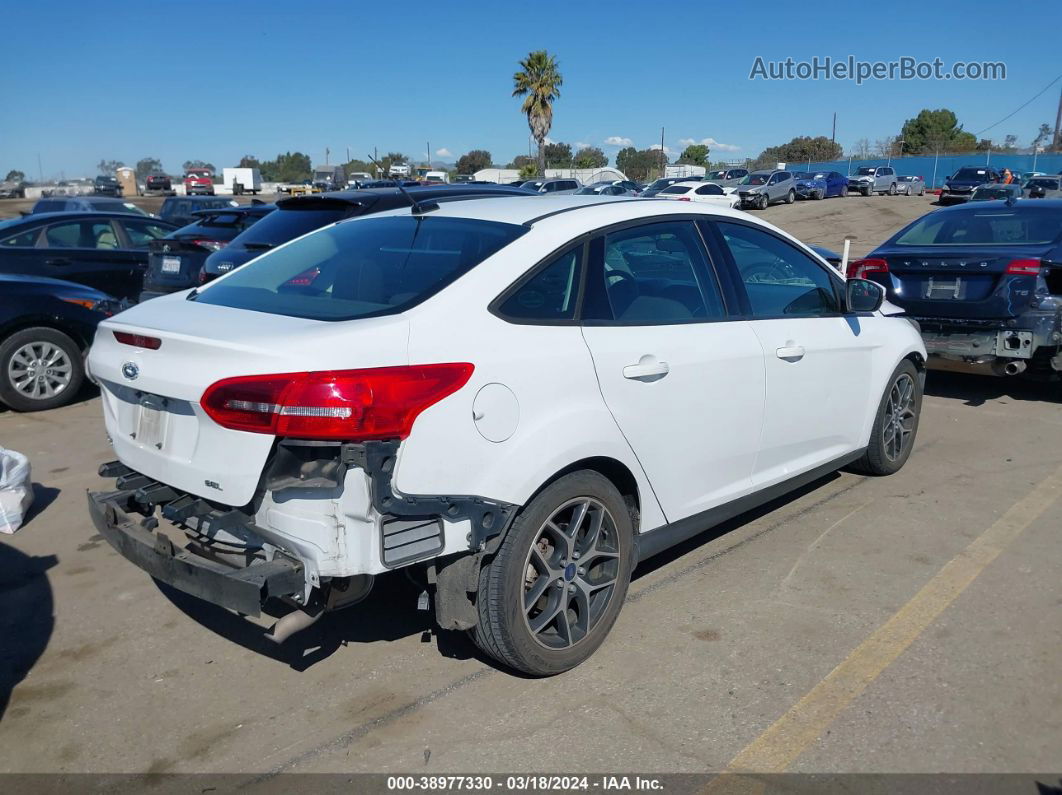 2017 Ford Focus Sel White vin: 1FADP3H23HL245816