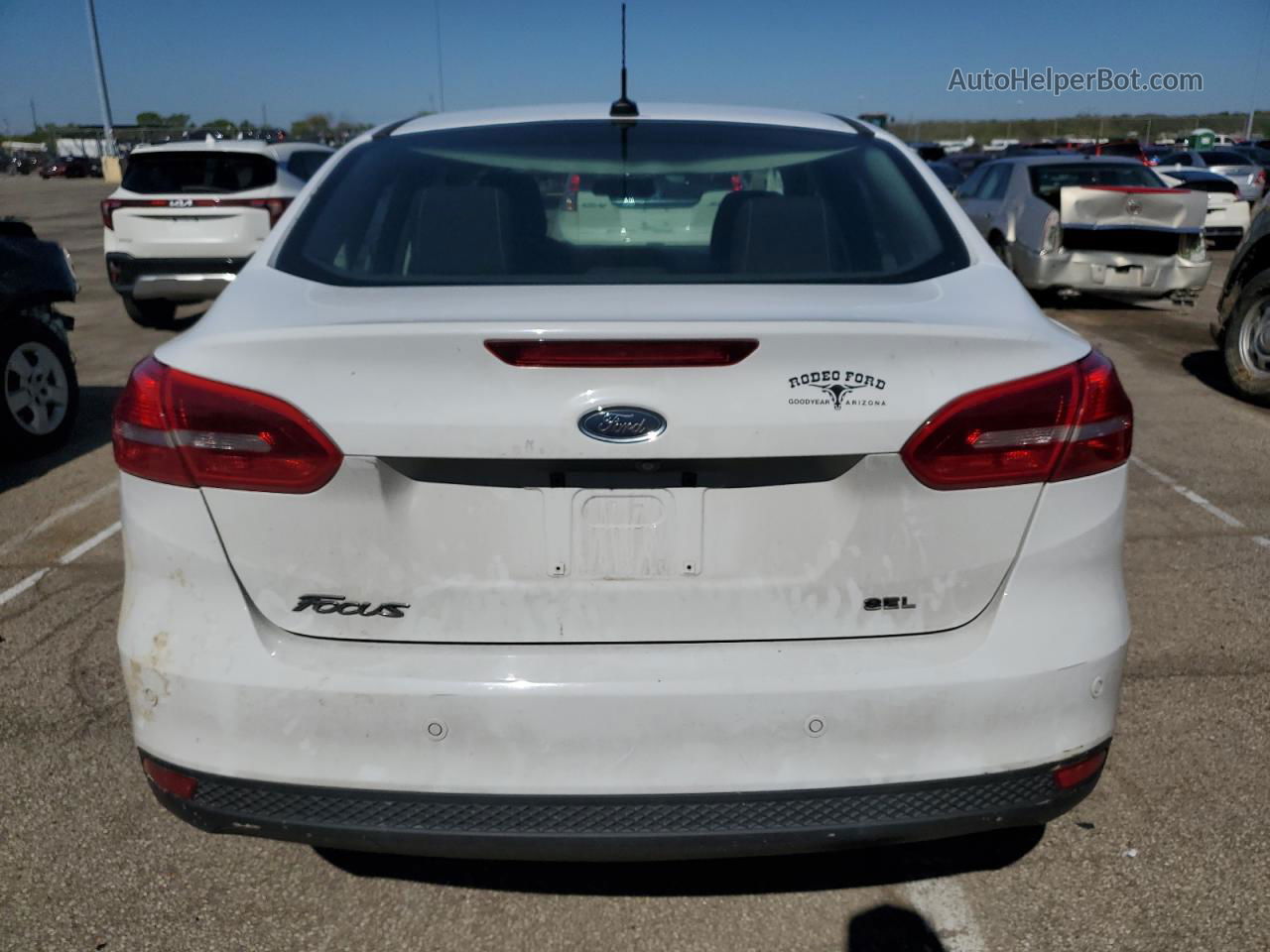 2017 Ford Focus Sel White vin: 1FADP3H23HL325293