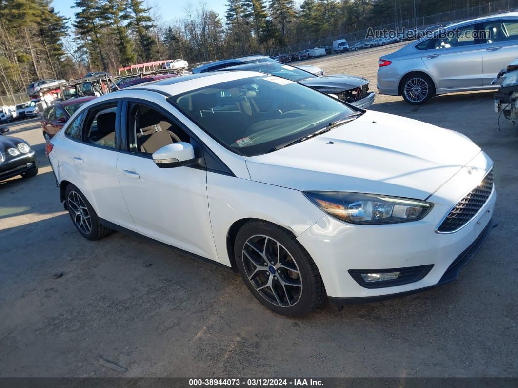 2017 Ford Focus Sel White vin: 1FADP3H25HL207536