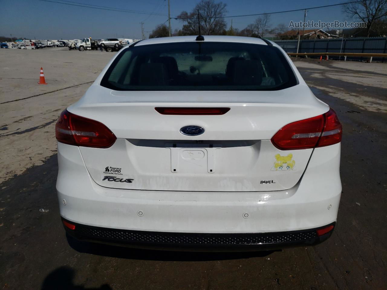 2017 Ford Focus Sel White vin: 1FADP3H26HL293956