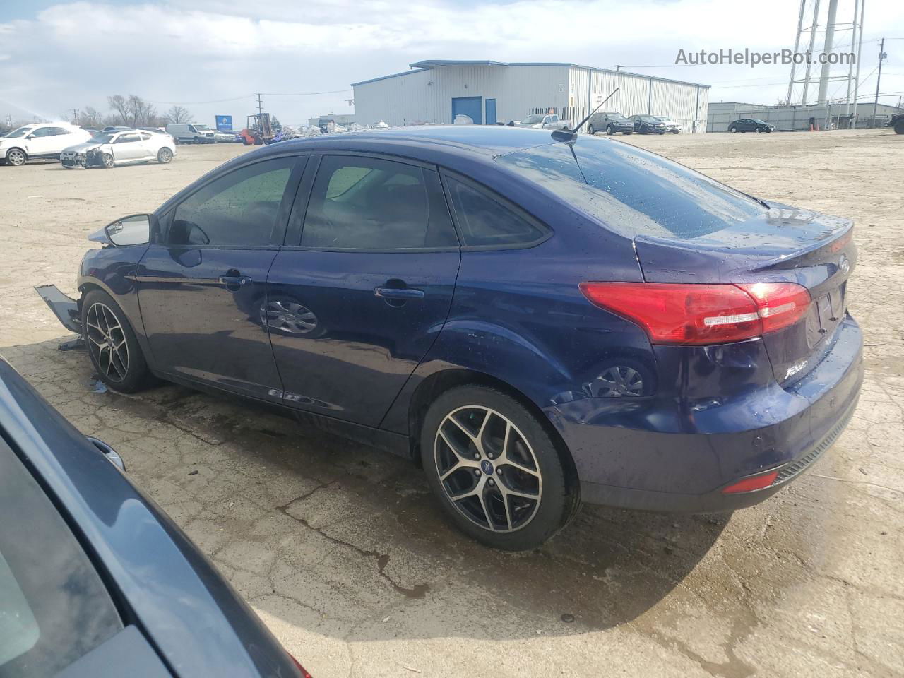 2017 Ford Focus Sel Blue vin: 1FADP3H28HL339111