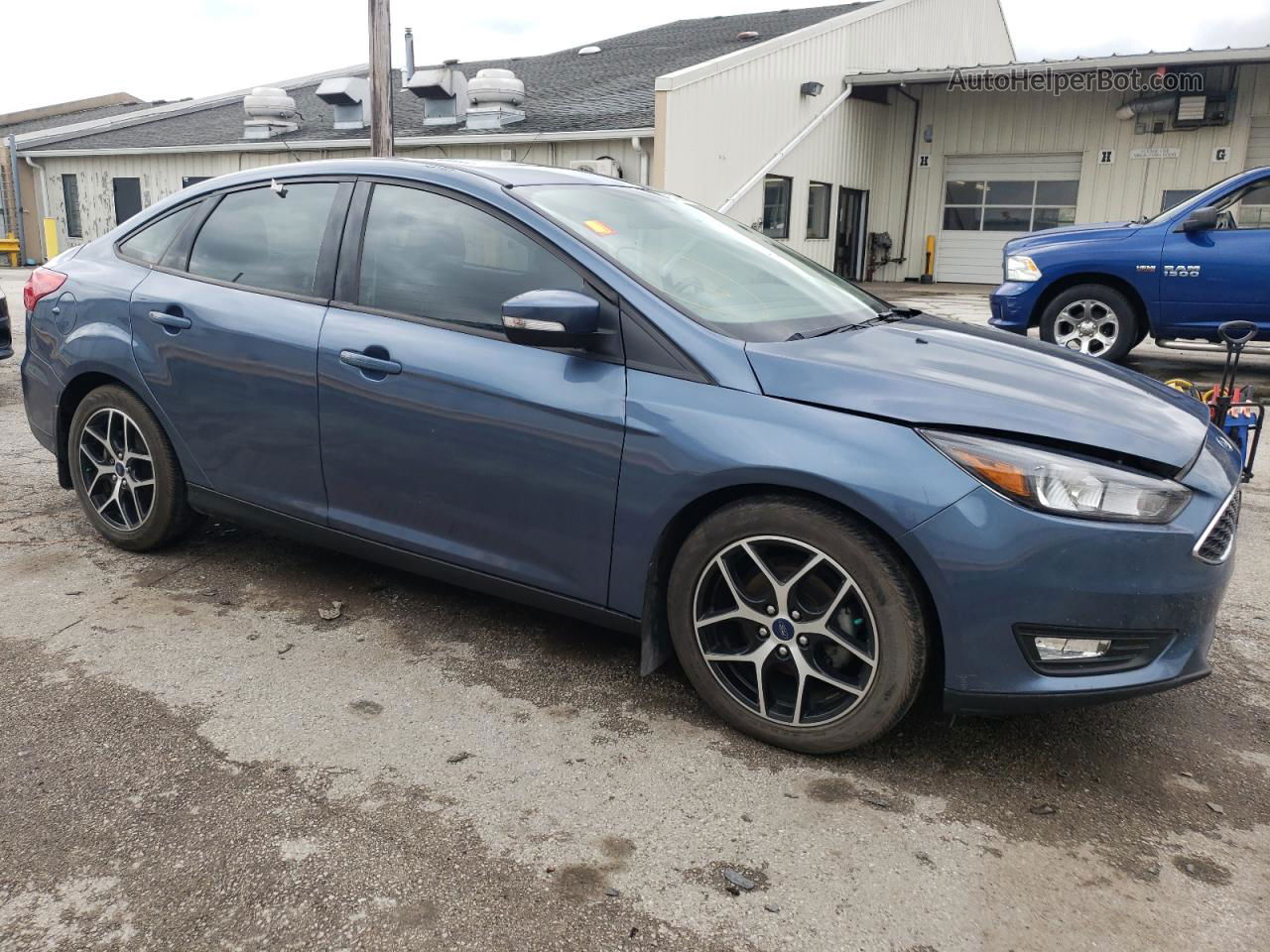 2018 Ford Focus Sel Blue vin: 1FADP3H2XJL209787