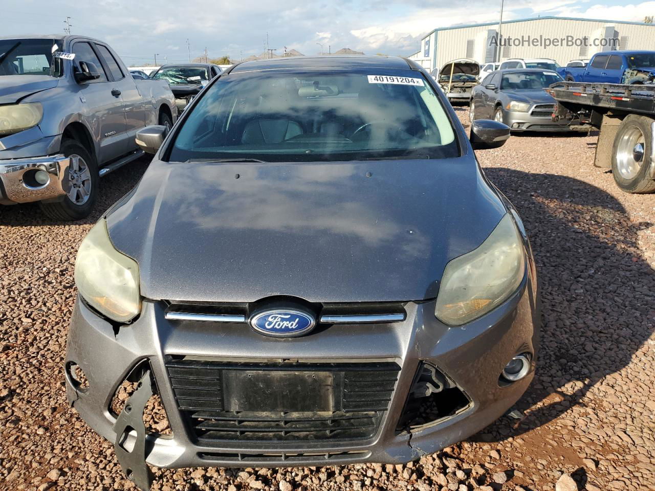 2013 Ford Focus Titanium Серый vin: 1FADP3J20DL355985