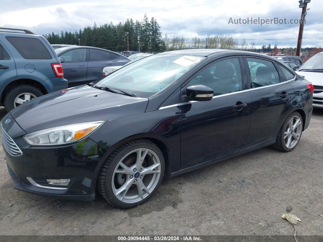 2015 Ford Focus Titanium Черный vin: 1FADP3J20FL366424