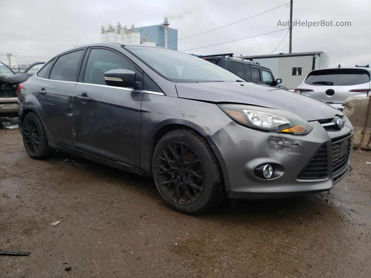 2013 Ford Focus Titanium Gray vin: 1FADP3J21DL334840