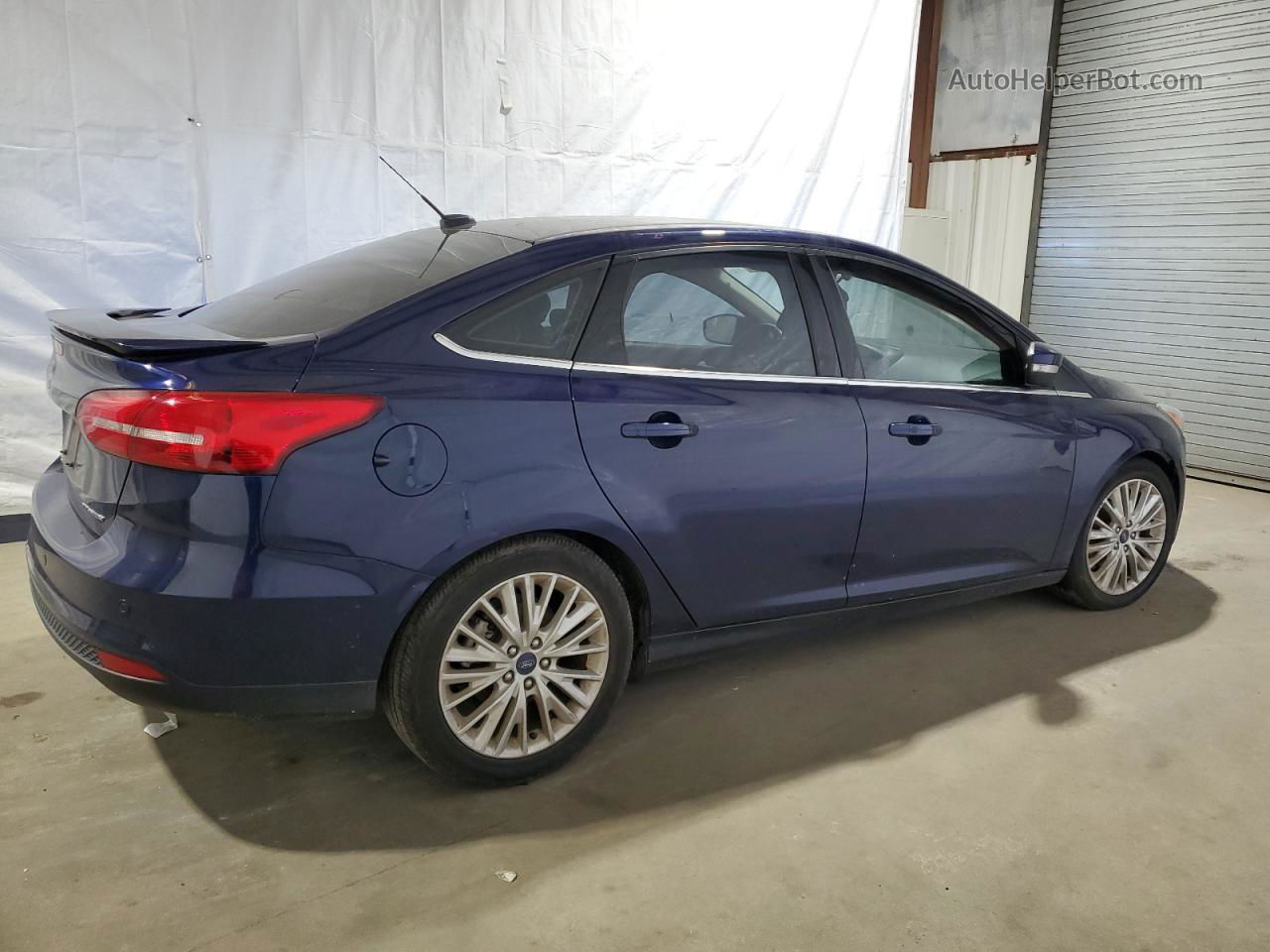 2017 Ford Focus Titanium Blue vin: 1FADP3J21HL324475